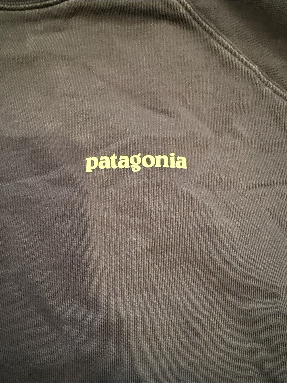 Patagonia Navy Crewneck Sweatshirt with white Logo